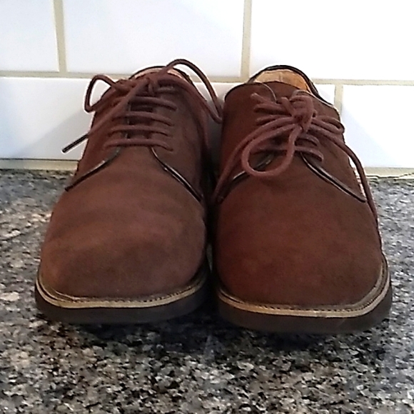 Croft & Barrow Core Technology Brown Leather/Suede Oxford Shoes. Size 11 - Picture 3 of 8